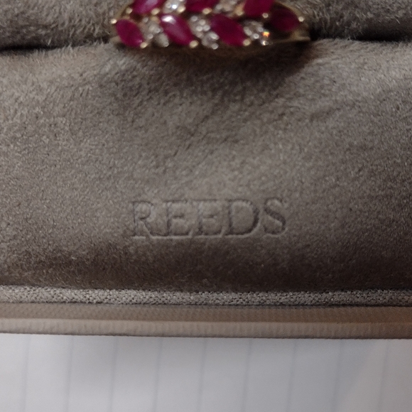 10K Gold Marquise Ruby Ring - Picture 13 of 16